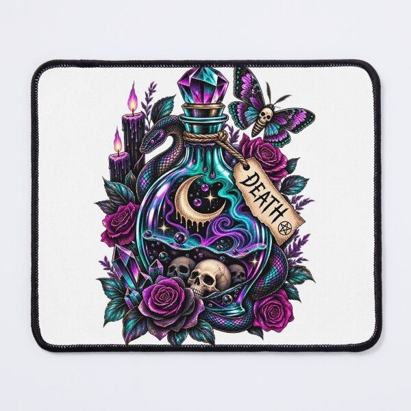 Item preview, Death Bottle Poison Skulls designed and sold by FortuneCookieTs.