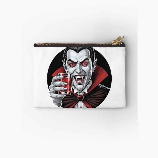 Item preview, Vampire Dracula drinking blood cocktail - Gothic horror illustration designed and sold by Polarisofficial.