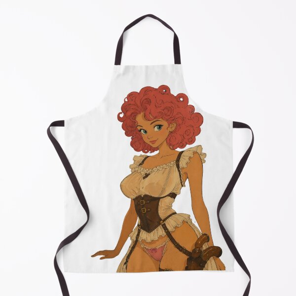 Item preview, Retro Cartoon Pin-Up – Steampunk Tavern Girl designed and sold by  Hollow Moon Studios..