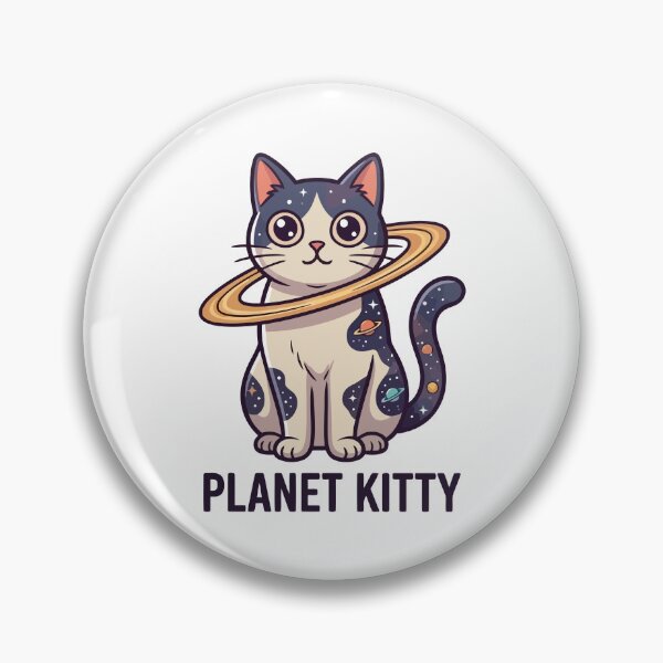 Item preview, Planet Kitty Galaxy Space Cat Saturn Ring designed and sold by Amir Faysal.