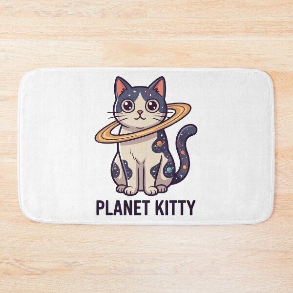Item preview, Planet Kitty Galaxy Space Cat Saturn Ring designed and sold by Amir Faysal.