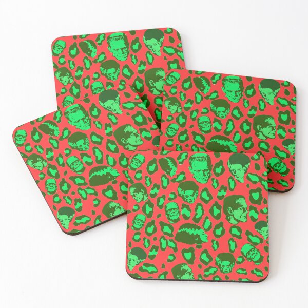 Item preview, Cheetah Print of the Frankensteins on Red designed and sold by calypso-designs.