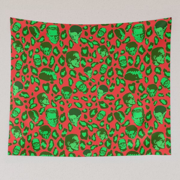 Item preview, Cheetah Print of the Frankensteins on Red designed and sold by calypso-designs.