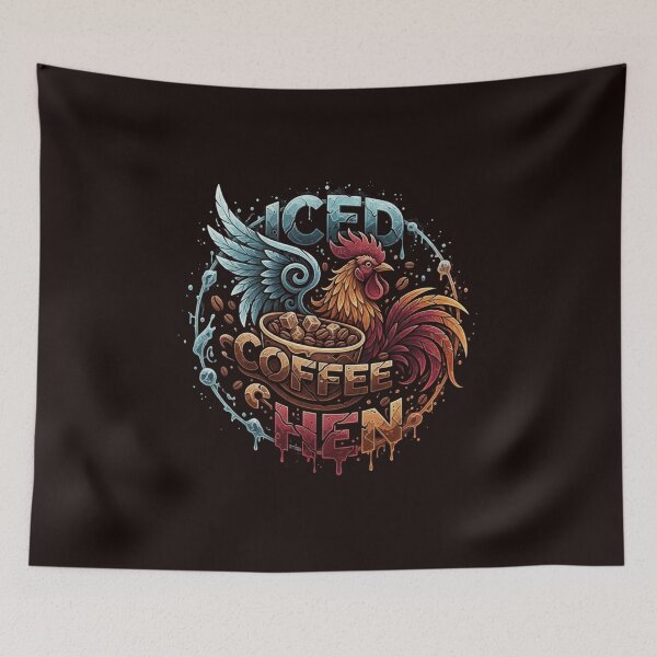 Item preview, Iced Coffee Hen designed and sold by SkrabinhoArt.