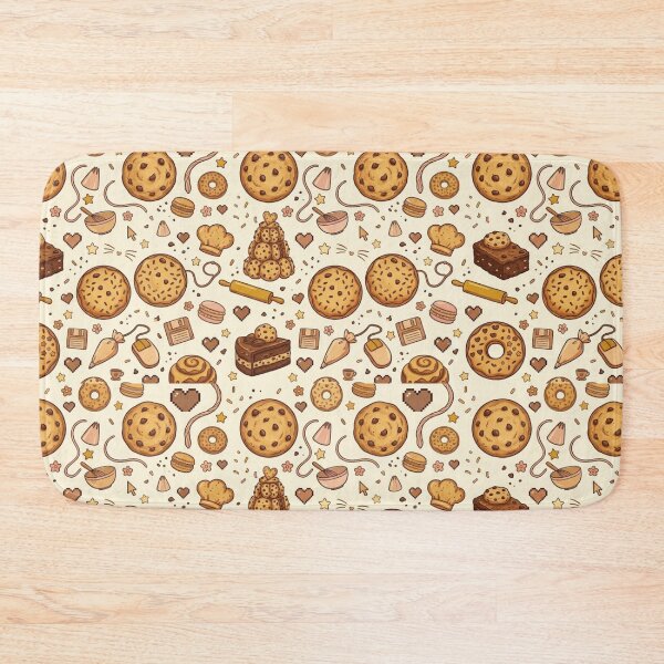 Item preview, Cute Cookies Pattern – Sweet Hand-Drawn Cookies with Whimsical Details designed and sold by Ink Matrix.