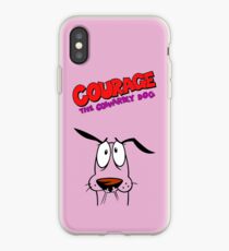 Vinilo o funda para iPhone Coraje el perro cobarde