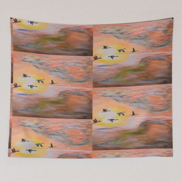 Item preview, Sunset Migration designed and sold by SquaresArt.