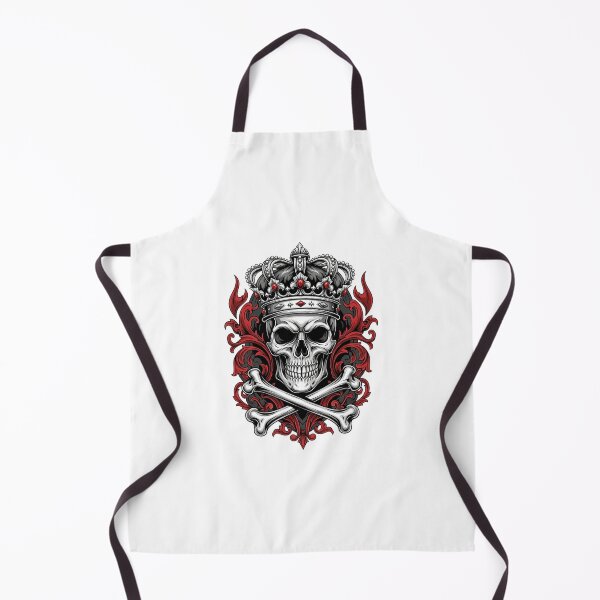 Item preview, Royal Skull with Crown & Crossbones - Gothic Shield Illustration designed and sold by Polarisofficial.