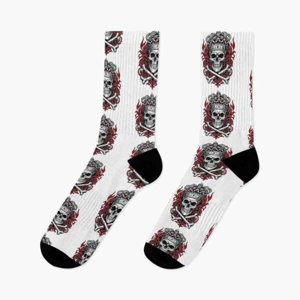 Item preview, Royal Skull with Crown & Crossbones - Gothic Shield Illustration designed and sold by Polarisofficial.