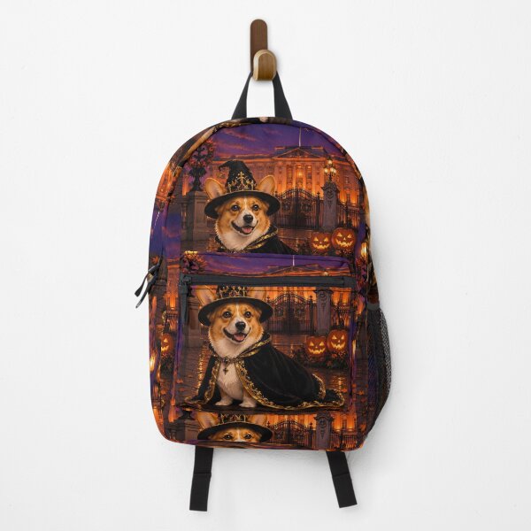 Item preview, Royal witch corgi in front of Buckingham Palace designed and sold by Nomad-Paws.