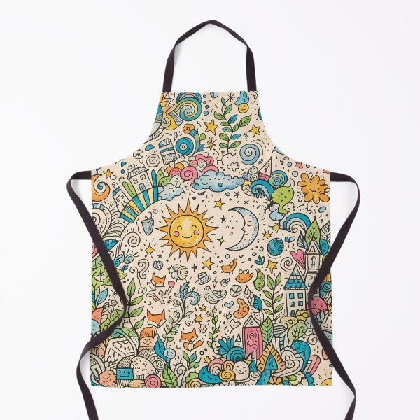 Item preview, 1 Whimsical Colorful Cute Doodle Character Seamless Pattern designed and sold by ART ATTACK ZONE.