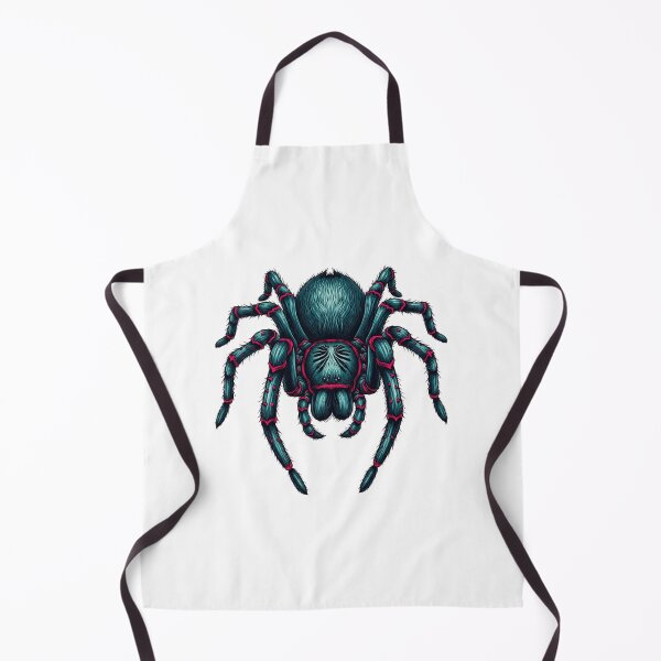Item preview, Cyan Tarantula Spider - Cyberpunk Horror Vector designed and sold by Polarisofficial.