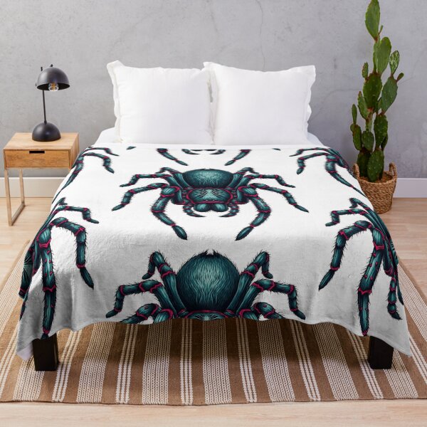 Item preview, Cyan Tarantula Spider - Cyberpunk Horror Vector designed and sold by Polarisofficial.