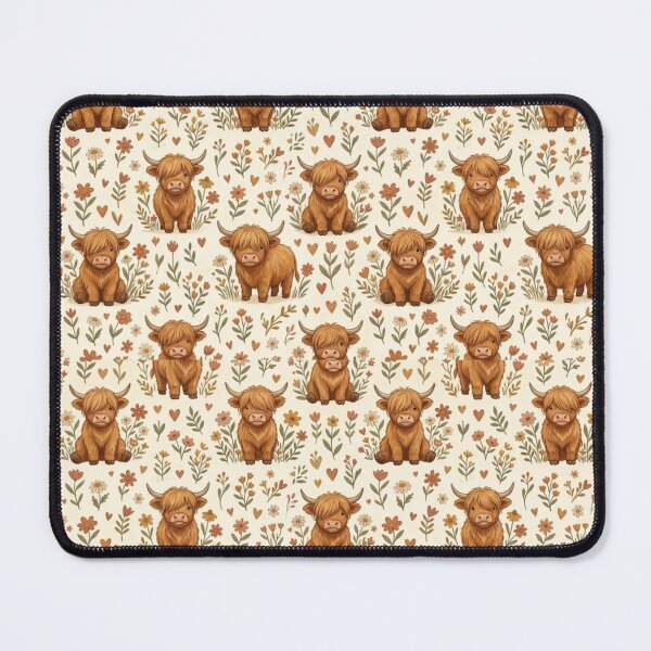 Item preview, Cute Cow Pattern – Adorable Farm Cows with Whimsical Boho Details designed and sold by Ink Matrix.