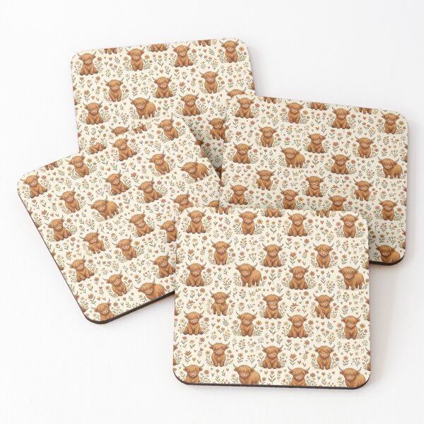Item preview, Cute Cow Pattern – Adorable Farm Cows with Whimsical Boho Details designed and sold by Ink Matrix.