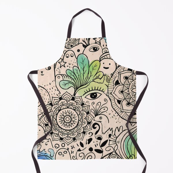 Item preview, 6 Whimsical Colorful Cute Doodle Character Seamless Pattern designed and sold by ART ATTACK ZONE.
