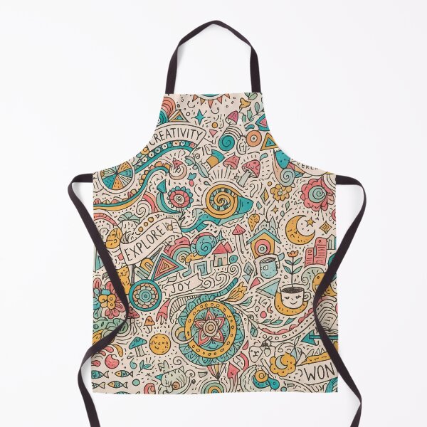 Item preview, 9 Whimsical Colorful Cute Doodle Character Seamless Pattern designed and sold by ART ATTACK ZONE.