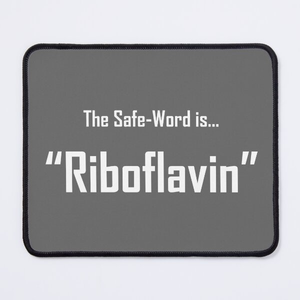 Item preview, Safe Words "Riboflavin" - White Lettering designed and sold by cousinbessie.