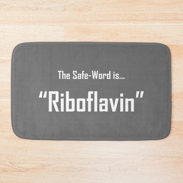 Item preview, Safe Words "Riboflavin" - White Lettering designed and sold by cousinbessie.