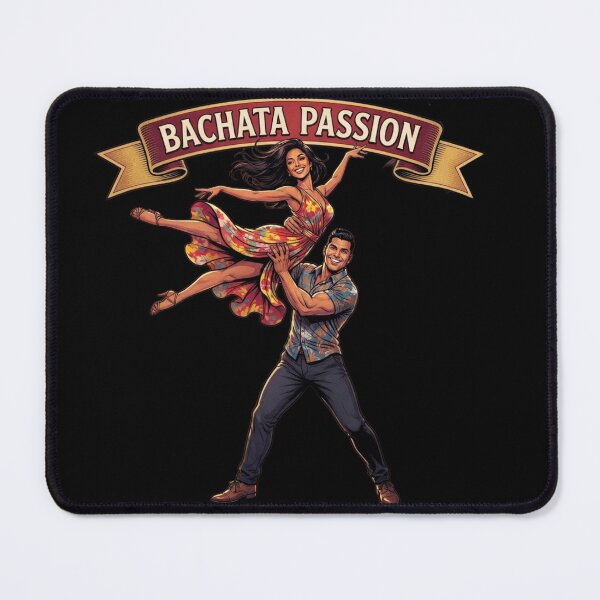 Item preview, Bachata Passion Transparent – Retro Latino Dance Couple Lift, Vintage Comic Style Ballroom Dancers Apparel Emblem Sticker designed and sold by SmartPuns.