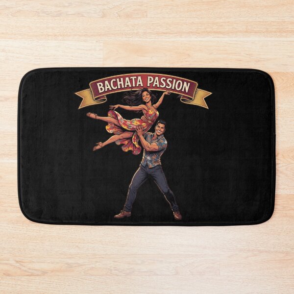 Item preview, Bachata Passion Transparent – Retro Latino Dance Couple Lift, Vintage Comic Style Ballroom Dancers Apparel Emblem Sticker designed and sold by SmartPuns.