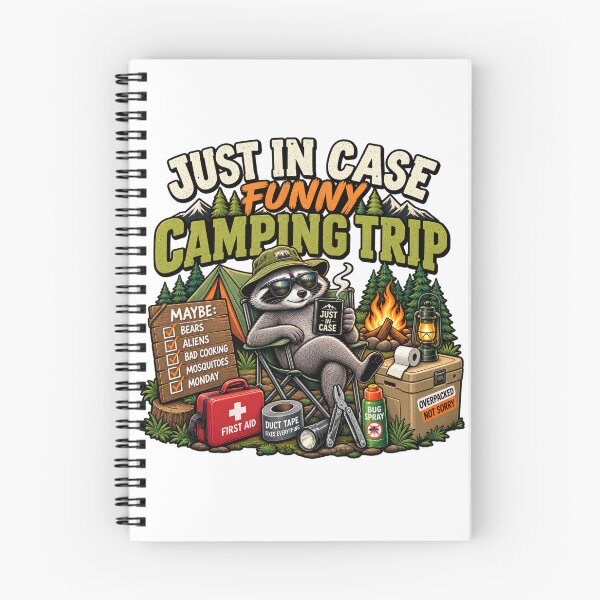Item preview, Just in Case Funny Camping Trip designed and sold by Wear Sculpt.