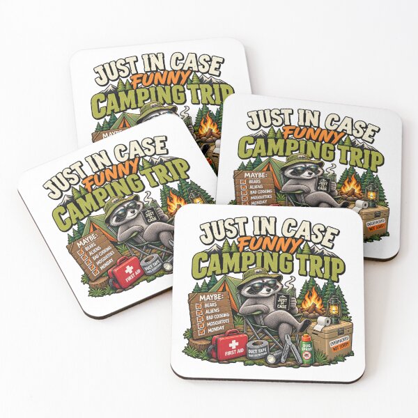 Item preview, Just in Case Funny Camping Trip designed and sold by Wear Sculpt.