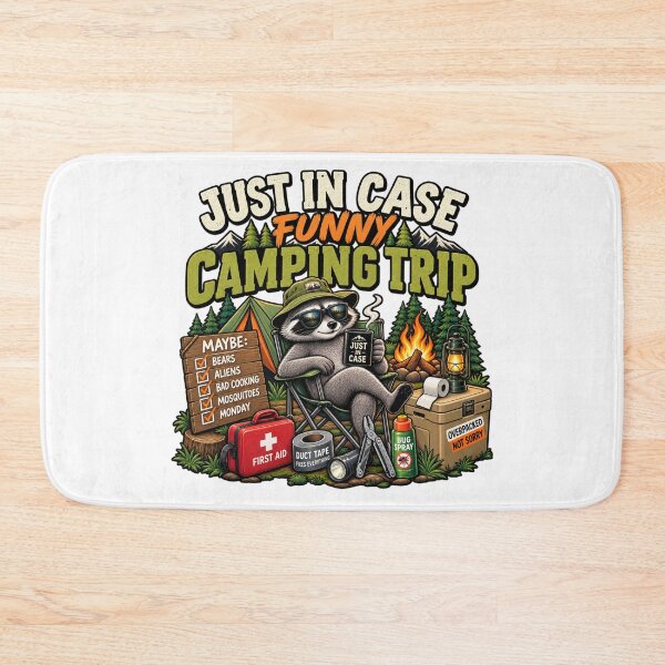 Item preview, Just in Case Funny Camping Trip designed and sold by Wear Sculpt.