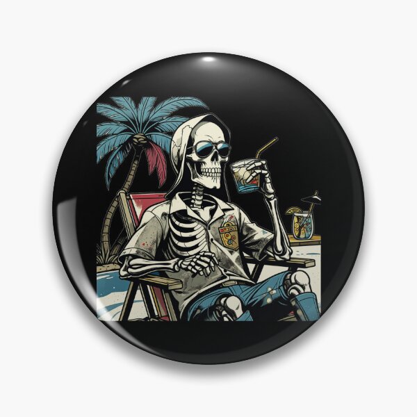 Item preview, Grim Reaper on Vacation Funny Summer Skeleton designed and sold by KeySeen.