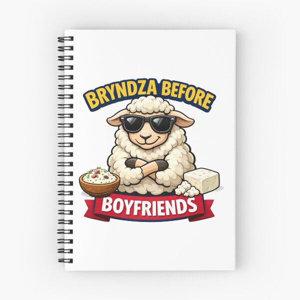 Item preview, Bryndza Before Boyfriends Funny Sheep Cheese Foodie Design. designed and sold by The-T-In-Retro.