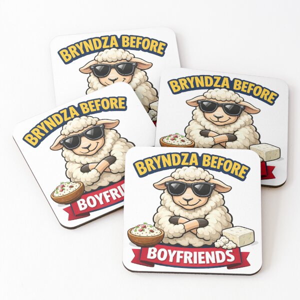 Item preview, Bryndza Before Boyfriends Funny Sheep Cheese Foodie Design. designed and sold by The-T-In-Retro.