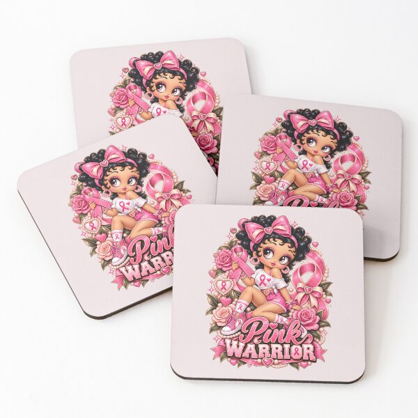 Item preview, Pink Warrior Breast Cancer Awareness Girl designed and sold by AnyMar2023.