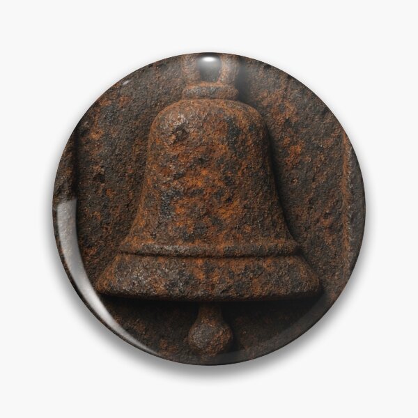 Item preview, Antique Rusty Cast Iron School Bell Plaque designed and sold by BellStudios.
