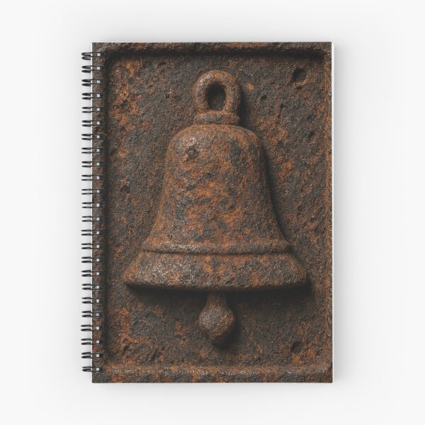 Item preview, Antique Rusty Cast Iron School Bell Plaque designed and sold by BellStudios.