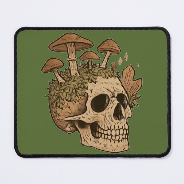 Item preview, Mushroom Skull Goblincore Dark Academia Botanical designed and sold by KeySeen.