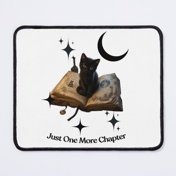 Item preview, Just One More Chapter - Black Cat & Bookish Magic designed and sold by Besetoo.
