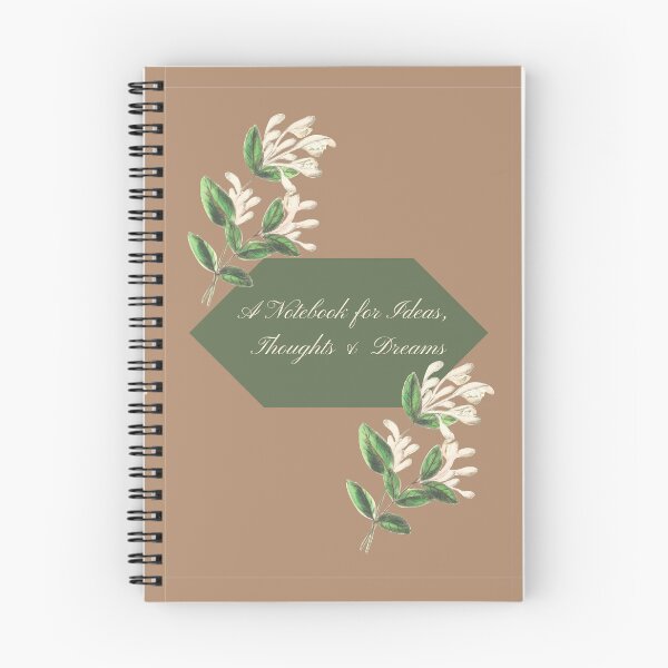 Item preview, A Notebook for Ideas, Thoughts & Dreams – Vintage Botanical Journal designed and sold by Elly-91.