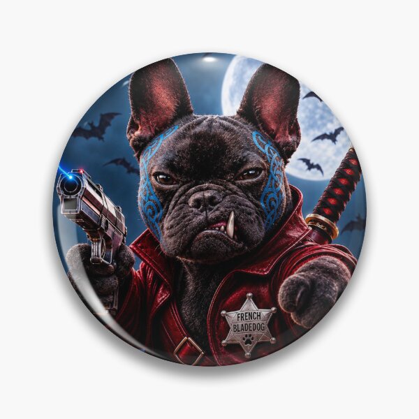 Item preview, French Bulldog RED BLADE VAMPIRE  designed and sold by SmARTNiki.