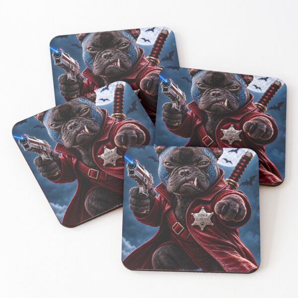 Item preview, French Bulldog RED BLADE VAMPIRE  designed and sold by SmARTNiki.