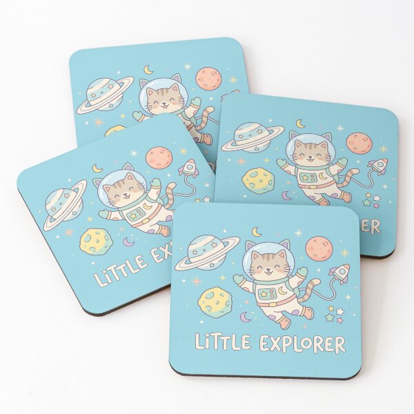 Item preview, Little Explorer Space Cat Astronaut Outer Space designed and sold by Amir Faysal.