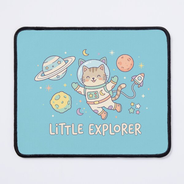 Item preview, Little Explorer Space Cat Astronaut Outer Space designed and sold by Amir Faysal.