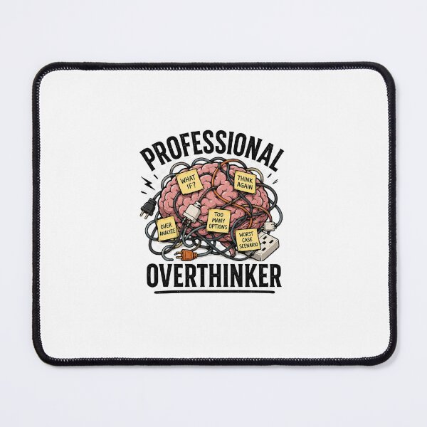 Item preview, Professional Overthinker designed and sold by DETOURFROMCRAZY.