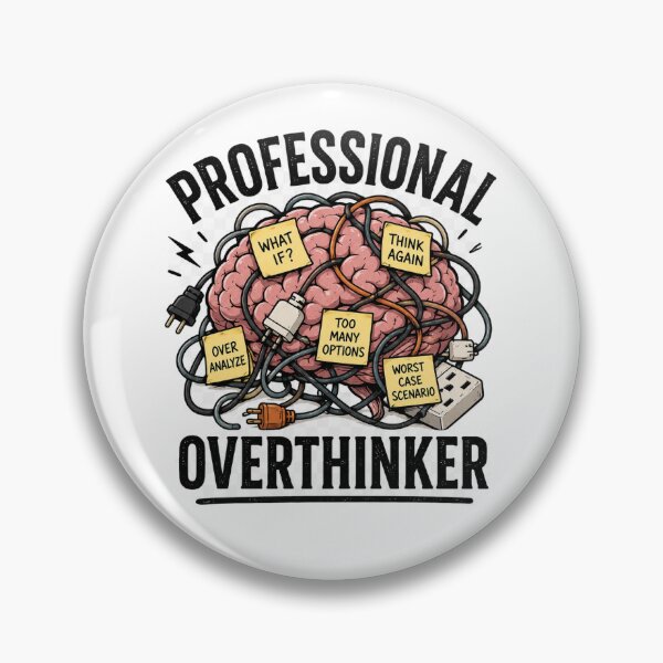 Item preview, Professional Overthinker designed and sold by DETOURFROMCRAZY.