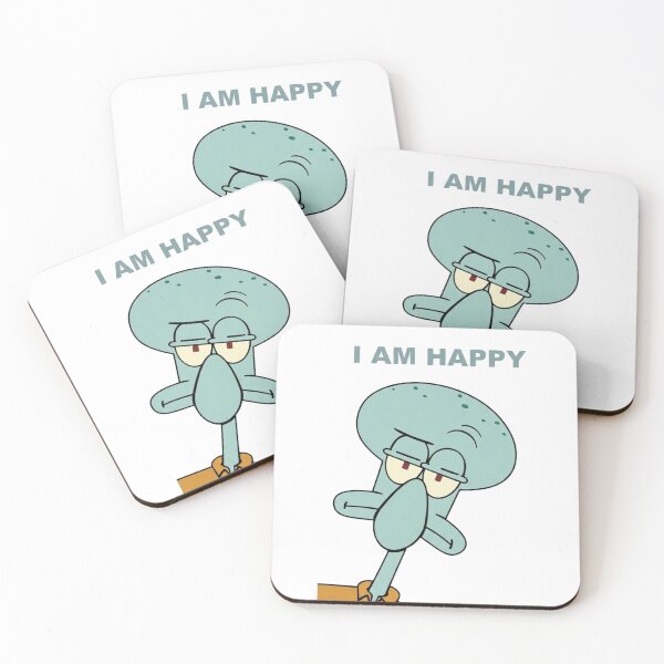 Item preview, Funny Sarcastic Squidward I Am Happy designed and sold by jhgjykuo.