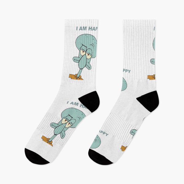 Item preview, Funny Sarcastic Squidward I Am Happy designed and sold by jhgjykuo.