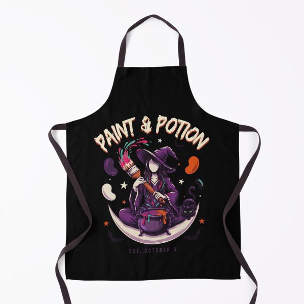 Item preview, Witch Artist Halloween T-Shirt | Paint & Potion Magic Cauldron Witchy Graphic Tee v17 designed and sold by DarylWelsh2024.