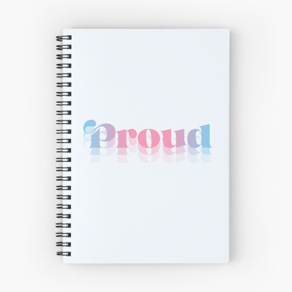 Item preview, Proud trans flag colours typography art | trans pride designed and sold by QuillPrints.