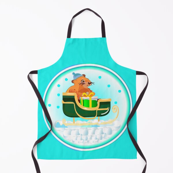 Item preview, Christmas sleigh Capybara designed and sold by minimalartstory.