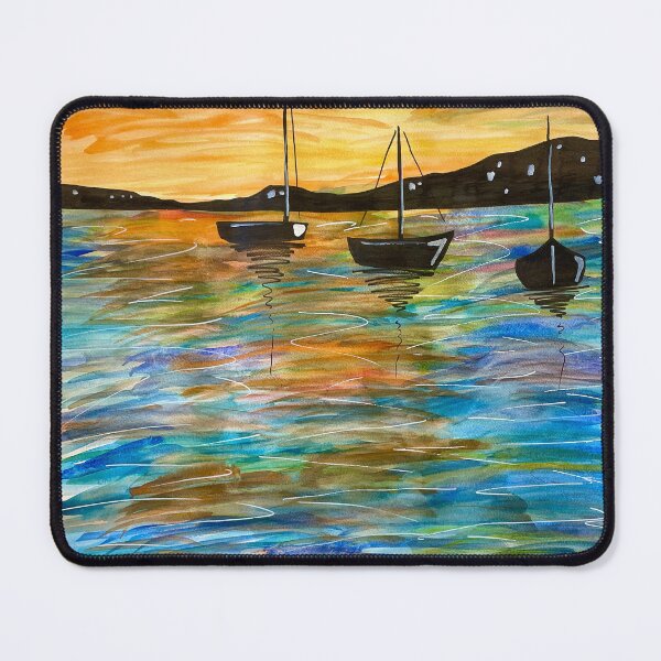 Item preview, Watercolor Boats Version 1 designed and sold by Stars and Vials.