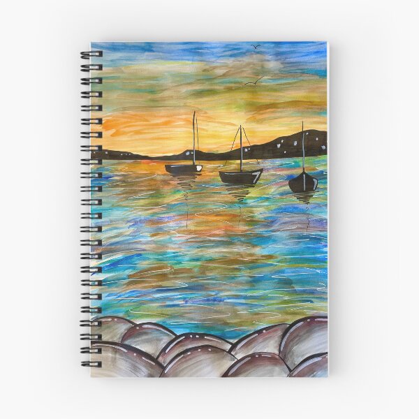 Item preview, Watercolor Boats Version 1 designed and sold by Stars and Vials.